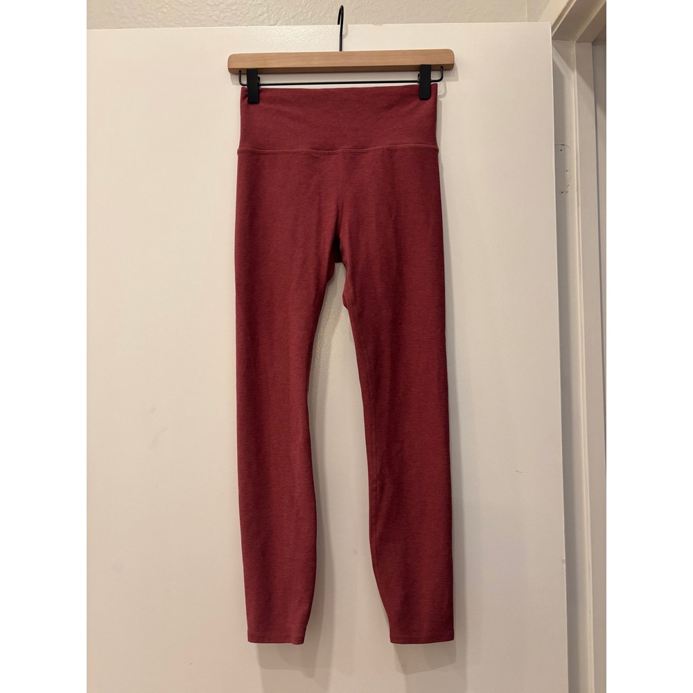 Vuori Clean Elevation Leggings Marsala Red Heather High Rise Yoga Pants VW444 S